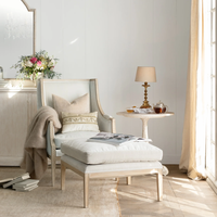 Ensemble de fauteuils en bois massif personnalisables de style rétro américain - Chaise de balcon pour le loisir - Meubles de salon