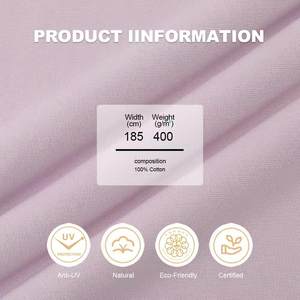 超牌オーガニックコットンジャージー生地 400GSM 100%コットン 幅185CM 環境に優しいヘビーウェイト無地生地（衣料用） - Product Image 4