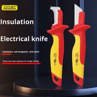 EXPLOIT 1000V Kit d'outils d'électricien en acier inoxydable isolé couteau ciseaux dénudeur de fil avec poignée de sécurité OEM