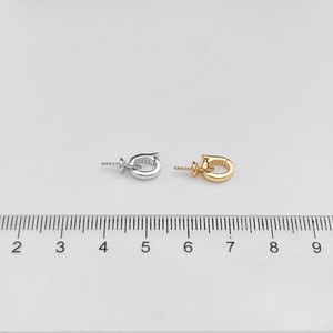 อุปกรณ์ทำเครื่องประดับเงินแท้ S925 จี้สร้อยคอหยกสวยงาม ลูกปัดขนาด 8-13 มม. 31175 ตัวล็อคแบบเปล่า จี้มุกพรีเมียม - Product Image 4