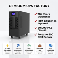 UPS de 10000 Vatios, 10 KVA, 10kW, Salida de 220V, Tarjeta SNMP para Ascensores, Refrigeradores, Computadoras, con Batería Externa, 6 Horas de Respaldo