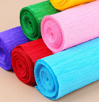 Vente en gros de papier crêpé pour fleuriste 70g 90g 110g de papier crêpé fait main papier d'emballage artisanal