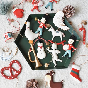 Décoration d'arbre de Noël Décoration suspendue <span class=keywords><strong>Soldat</strong></span> Ange Double face Pendentif en fer étain - Product Image 2