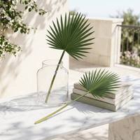 Plantes de fougère artificielles réalistes, fabriquées à la main; buisson de verdure synthétique en plastique pour