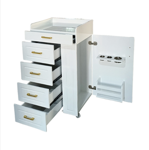 รถเข็นอุปกรณ์ทำผม ตัดผม ทำเล็บ สำหรับร้านเสริมสวย QM - Product Image 3