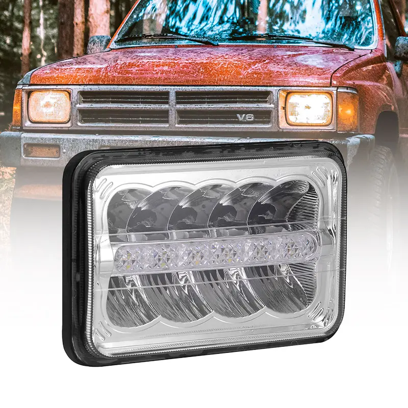 Автоматическая система освещения 5 дюймов светодиодная фара дальнего света квадратный Offroad водить грузовик светодиодные фары