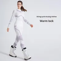 Vêtements de sport pour femmes, imperméables, coupe-vent, à séchage rapide, pour le ski, la neige, les sports de plein air, compression thermique, évacuation de la transpiration, respirants, ajustés