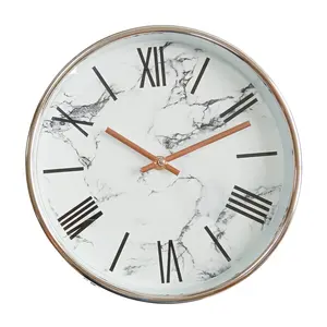 European Style Wall Clock Marble Dial And Roman Number Wall Clock