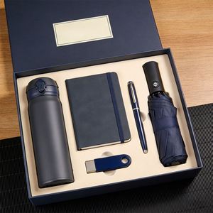 Custom Logo Modern PU Leather Corporate Employee Promotional <b>Gift</b> <b>Set</b> with UV Printing/Hot Stamping for Christmas & New Year - Product Image 1