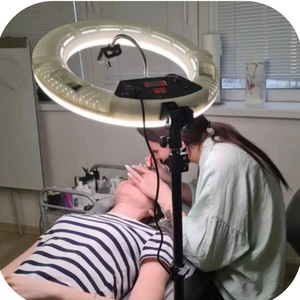 <span class=keywords><strong>Amazon</strong></span> vente chaude 2024 FD-640II maquillage demi-lune anneau lumineux LED caméra lumière pour extension de cils - Product Image 2