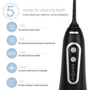 <span class=keywords><strong>Irrigador</strong></span> Dental Inalámbrico Recargable IPX7, Impermeable, Portátil, para Viajes, Cuidado Bucal, Limpiador de Dientes, Hilo Dental de Agua, Tanque de 300 ml, 5 - Product Image 5