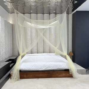 Moustiquaire et auvent suspendus pour lit simple ou double Forme rectangulaire jaune Plié Caractéristique <span class=keywords><strong>Meilleur</strong></span> prix - Product Image 3