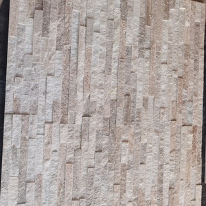 Revêtement mural en pierre empilée naturelle, économique et populaire, couleur blanc doré, pour la décoration extérieure des maisons - Product Image 3