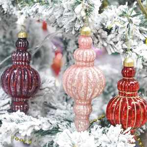 Juego de Adornos de Vidrio de Alta Calidad para Decoración del Hogar, Adornos de Alta Calidad para Árboles de Navidad - Product Image 1