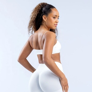 Sujetador Deportivo Corto de Nueva Tendencia para Mujer, de Nailon y Spandex, Alta Elasticidad, Ligero, con Tiras Finas, sin Costuras y Espalda Estilo Beauty Back para Fitness y Yoga - Product Image 5