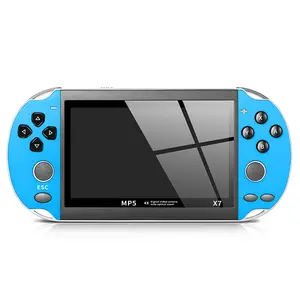 X 7 4.3 pouces rétro lecteur de Console de jeu vidéo portable Consolas De Video Juegos pour Psp