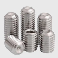 Vis sans tête hexagonale DIN 916 en acier inoxydable 304 avec pointe conique M2-M16 Classe 4.8 & 6.8 Finition oxyde noir