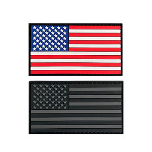 PVCパッチの異なるサイズのアメリカ国旗パッチ - Product Image 1