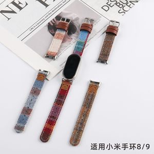 Adecuado para <span class=keywords><strong>Xiaomi</strong></span> <span class=keywords><strong>Mi</strong></span> 9 10 Correa de pulsera, Retro Otoño e Invierno Plaid Woolen <span class=keywords><strong>Xiaomi</strong></span> <span class=keywords><strong>Mi</strong></span> <span class=keywords><strong>Band</strong></span> 9pro Correa - Product Image 3