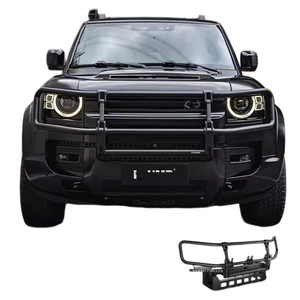 Kit complet de pièces de modification et d'amélioration pour Land <span class=keywords><strong>Rover</strong></span> Defender : Coque de clé de voiture style PLUMB modifiée, Plateforme de porte arrière, Barre de toit, Pare-chocs - Product Image 1