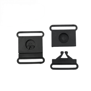 Sangle de 1 "en plastique noir avec boucle de soutien-gorge détachable pour chat et chien Pièces détachées pour harnais Accessoires - Product Image 1