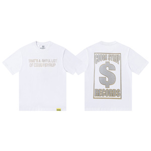 Camisetas de Manga Corta Extra Grandes de Alta Calidad, 100% Algodón, <span class=keywords><strong>Ropa</strong></span> para Hombre, Camisetas con Estampado de 'AWFUL LOT of COUGH SYRUP' para Hombre - Product Image 3