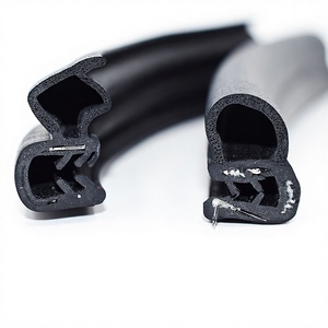 Custom-shaped EPDM Black Corrosion Resistance Auto/Car Door Sealing <strong>Rubber</strong> <strong>Strip</strong> With Automotive Cutting &amp; Welding - Product Image 1