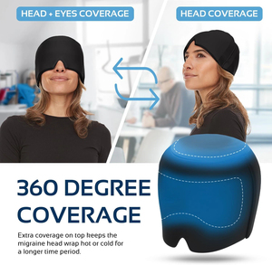 Gorro Masajeador de Cabeza con Compresa de Gel Reutilizable, Gorra de Compresión para el Cuidado de los Ojos, Alivio del Dolor de Migraña, Terapia de Frío y Calor, Clase II - Product Image 5