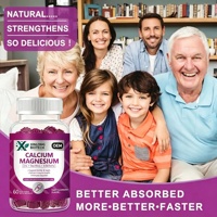 Gummies Calcium Magnésium Zinc Mousse de Mer Sureau Vitamine D3 60 Gummies 30 Doses Complément Alimentaire OEM Marque Privée