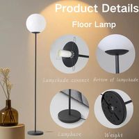 Lampadaire à LED au design rétro italien, Offre Spéciale de style postmoderne moderne pour salon chambre mère fils restaurant hôtels