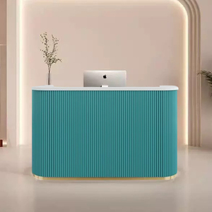 Mostrador de recepción pequeño MDF para muebles de oficina modernos para salón de belleza Bar tienda de ropa Oral Clinic Medical Company - Product Image 5