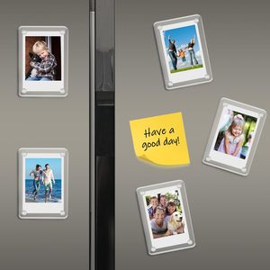 Cadre photo magnétique transparent double couche, cadre photo souple et flexible à aimants puissants, cadre d'affichage photo en acrylique - Product Image 1