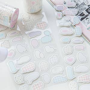 1 rouleau de ruban de boîte de dialogue Collection série Basic Ancient <span class=keywords><strong>Manga</strong></span> Frame Theme Handbook DIY Loop Stickers - Product Image 3