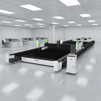 Machine de découpe laser à fibre 6/8/20KW personnalisée pour 12*3M, avec commande Cypcut 5 axes, rail de guidage HIWIN, prise en charge AI/PLT