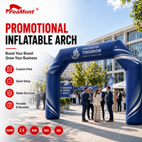 Arche gonflable hermétique FEAMONT pour événements d'entreprise, cérémonie de lancement, décoration de portail d'entrée, impression de logo personnalisée