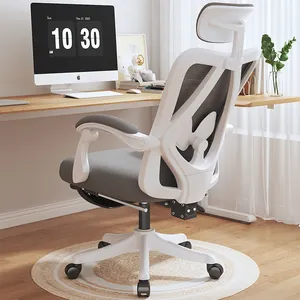 Gratis sampel kursi kantor jaring nyaman punggung tinggi kursi komputer kursi putar kantor ergonomis