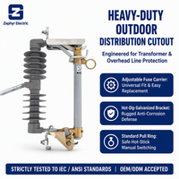 Sectionneur extérieur à fusible de type éjection série RW, 10 kV 12 kV, en porcelaine, pour ligne de distribution aérienne