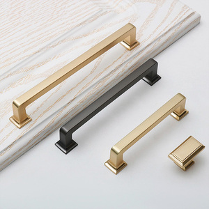 Kitchen Cupboard Wardrobe Drawer Table Dresser Modern Square Zinc Alloy Furniture Cabinet <strong>Door</strong> Handles - Product Image 5