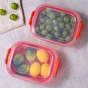 Novo Design de Tigela de Alimentos Retangular Colorida para Transporte, Recipiente de <span class=keywords><strong>PP</strong></span> com Borda - Product Image 1