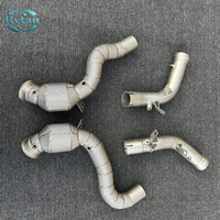 Système d'échappement Rytan en acier inoxydable Performance Valvetronic Flow Straight Pipes Downpipe pour Mercedes Benz W213 E63 E63S 4.0 V8