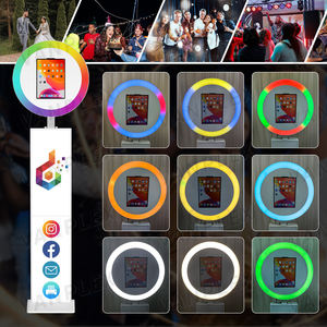 Kit de Cabina de Fotos para iPad Todo en Uno: Carcasa Metálica, Luz RGB, Soporte para Impresora, Estuche de Transporte Incluido para <span class=keywords><strong>Alquiler</strong></span> en Eventos - Product Image 4