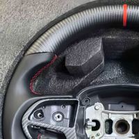 Volant en fibre de carbone véritable pour Dodge Challenger 2020 SRT Hellcat Charger 2015-2026, amélioration sportive pour l'intérieur de la voiture