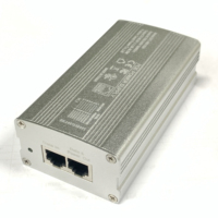 Injecteur PoE passif Gigabit 48W 48V 1A Boîtier métallique Adaptateur PoE 1000 Mbps Commutateur Ethernet Alimentation pour caméra de sécurité