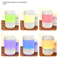 Diffuseur d'huiles essentielles à ultrasons, type brume, lumières colorées, lampe à huile essentielle, silencieux, pour la maison, le bureau, la chambre à coucher