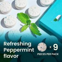 Vente en gros de gommes à mâcher sans sucre à la menthe poivrée, enrichies en vitamines B, antioxydantes et stimulantes d'énergie, durée de conservation de 24 mois, pour adultes