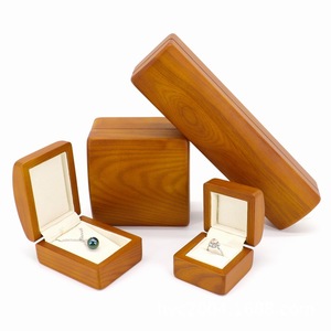 Cajas de Joyería de Madera de Alta Calidad, Caja de Joyería de Nogal de Doble Color, Caja de Joyería Simple con Ángulo Recto y Arco, Suministro de Fábrica - Product Image 5