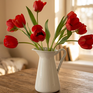 Elegant <b>White</b> Powder Coated Aluminum Handmade Eco-Friendly Modern Luxury <b>Jug</b>-Shaped Wedding Engagement Tabletop <b>Vase</b> Nordic - Product Image 3