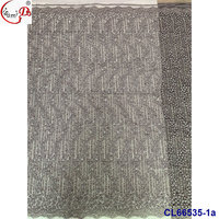 Tissu satiné léger et luxueux Lisami Hand Beans Ripstop, design tendance, grandes cristaux, grandes paillettes en filet, pierres collées