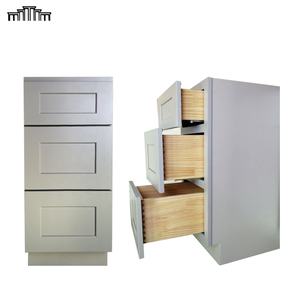 Usine du Vietnam Pas d'antidumping Vente en gros Armoires modernes de base de cuisine avec tiroirs DTC Armoire à tiroirs en bois à fermeture en douceur - Product Image 2