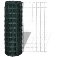 Maille soudée galvanisée enduite de PVC Euro clôture fil rouleau bordure treillis grille filet jardinage cour parc doux vert gris